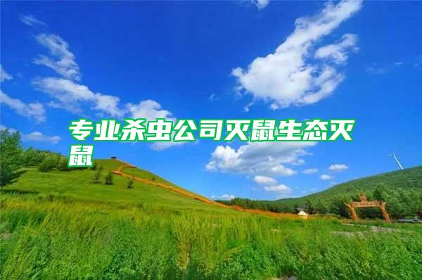 專(zhuān)業(yè)殺蟲(chóng)公司滅鼠生態(tài)滅鼠