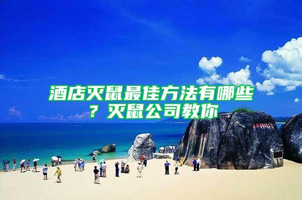 酒店滅鼠最佳方法有哪些？滅鼠公司教你