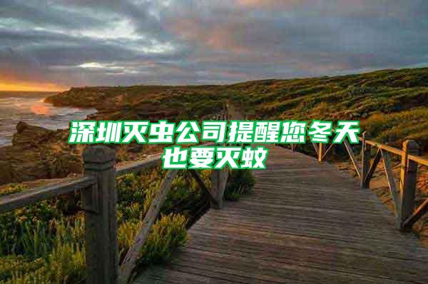 深圳滅蟲(chóng)公司提醒您冬天也要滅蚊