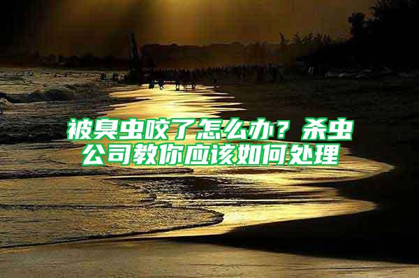 被臭蟲咬了怎么辦？殺蟲公司教你應該如何處理