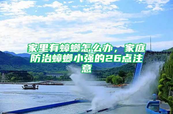 家里有蟑螂怎么辦，家庭防治蟑螂小強(qiáng)的26點(diǎn)注意