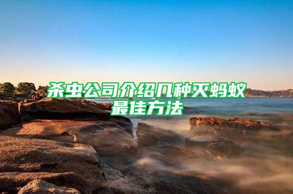 殺蟲(chóng)公司介紹幾種滅螞蟻?zhàn)罴逊椒?/></p>
             <p style=