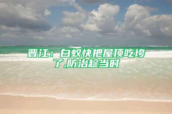晉江：白蟻快把屋頂吃垮了,防治趁當(dāng)時(shí)