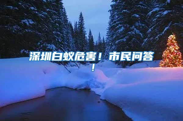 深圳白蟻危害！市民問答！