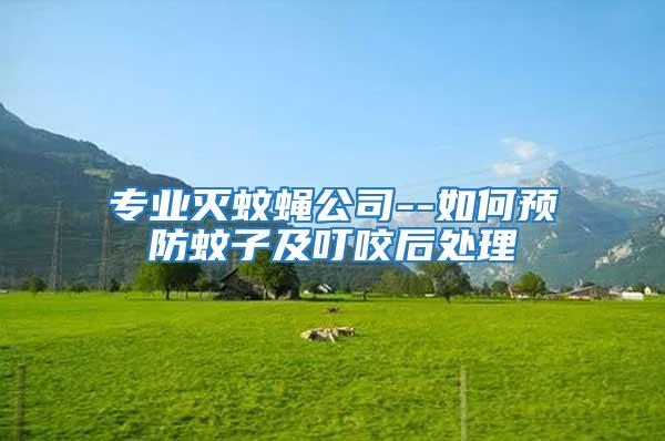 專(zhuān)業(yè)滅蚊蠅公司--如何預(yù)防蚊子及叮咬后處理