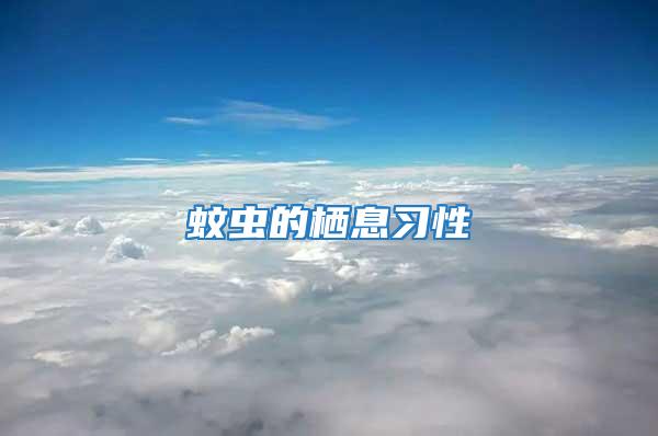 蚊蟲的棲息習(xí)性