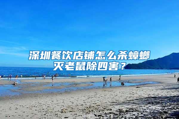 深圳餐飲店鋪怎么殺蟑螂滅老鼠除四害？