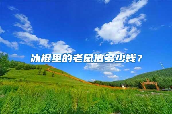 冰棍里的老鼠值多少錢？