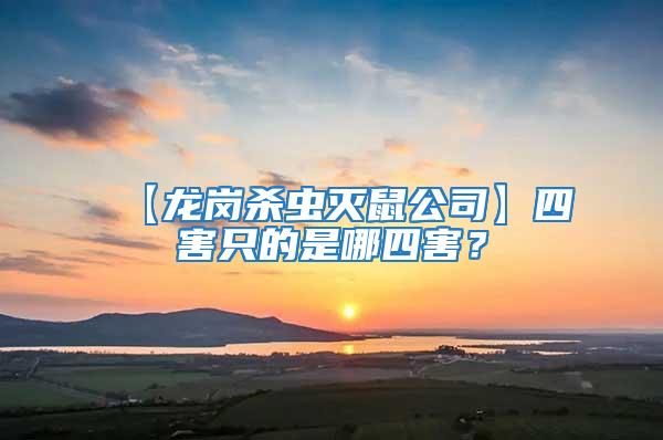 【龍崗殺蟲滅鼠公司】四害只的是哪四害？