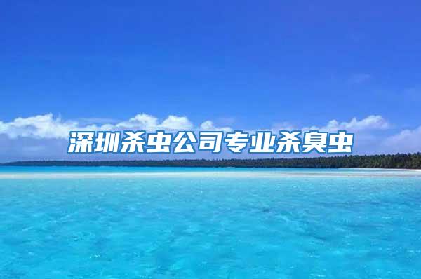深圳殺蟲公司專業(yè)殺臭蟲