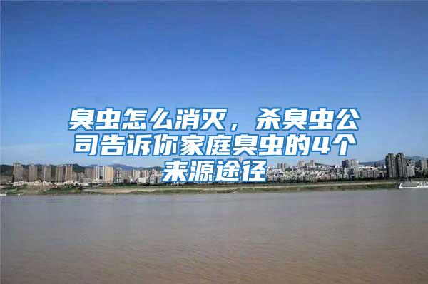 臭蟲怎么消滅，殺臭蟲公司告訴你家庭臭蟲的4個(gè)來源途徑