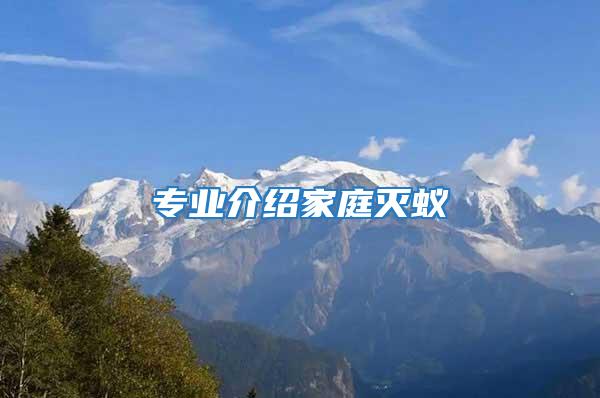 專(zhuān)業(yè)介紹家庭滅蟻