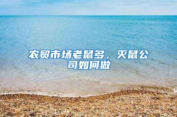 農(nóng)貿(mào)市場(chǎng)老鼠多，滅鼠公司如何做