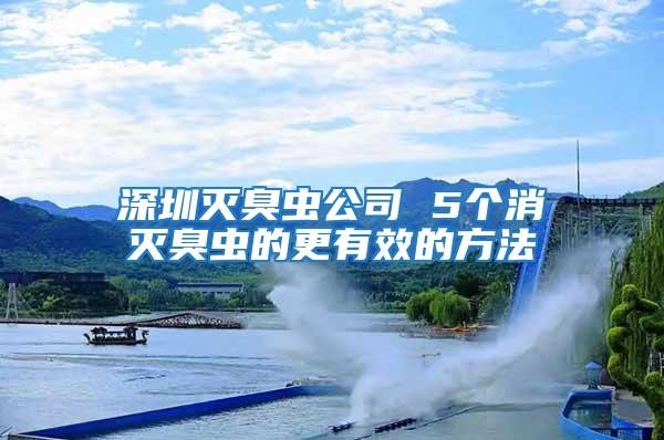 深圳滅臭蟲公司 5個(gè)消滅臭蟲的更有效的方法