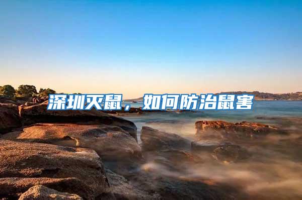 深圳滅鼠，如何防治鼠害