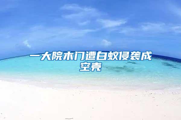 一大院木門(mén)遭白蟻侵襲成空殼