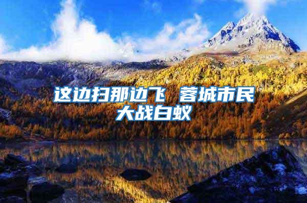 這邊掃那邊飛 蓉城市民大戰(zhàn)白蟻
