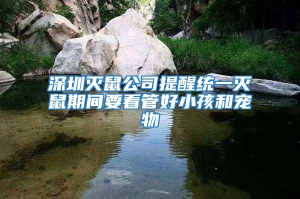 深圳滅鼠公司提醒統一滅鼠期間要看管好小孩和寵物