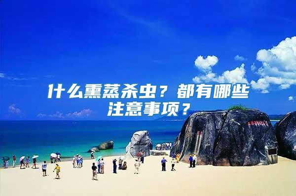 什么熏蒸殺蟲(chóng)？都有哪些注意事項(xiàng)？