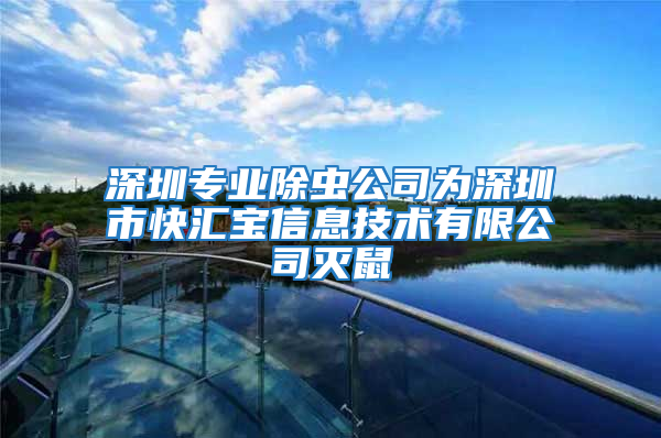 深圳專業除蟲公司為深圳市快匯寶信息技術有限公司滅鼠